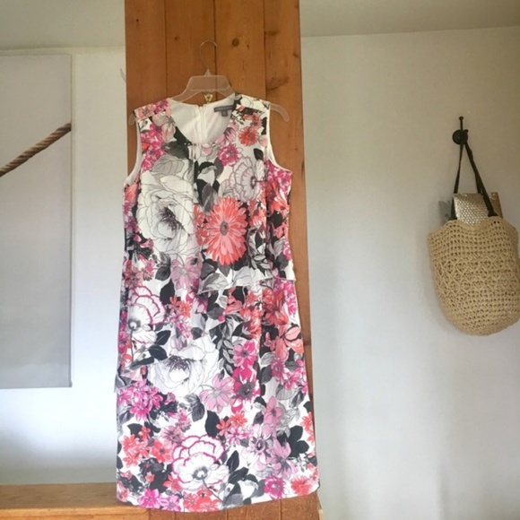 Dresses & Skirts - NWT 18W sheath dress w/ asymmetrical front overlay